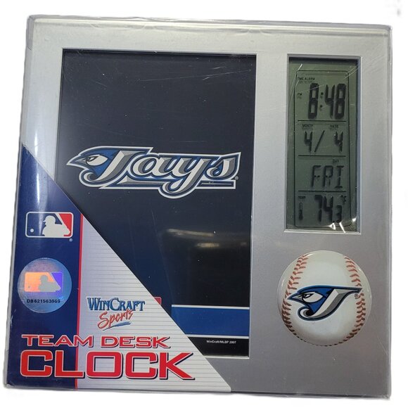 MLB Toronto Blue Jays Vintage Logo Team Desk Clock - Picture 1 of 4